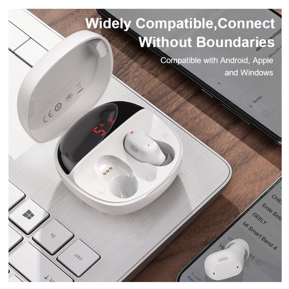 Tai Nghe Nhét Tai Không Dây Bluetooth 5.0 Stereo Mini (Baseus Enock True Wireless Earphones Wm01 Plus) - TopLink