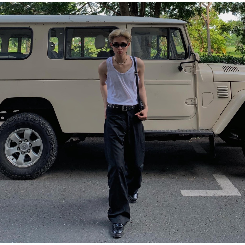 Áo Ba Lỗ Cotton tanktop zip Nam Nữ 100% hàng thiết kế