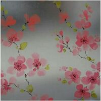 Giấy dán kính mờ hoa đào khổ rộng 90cm