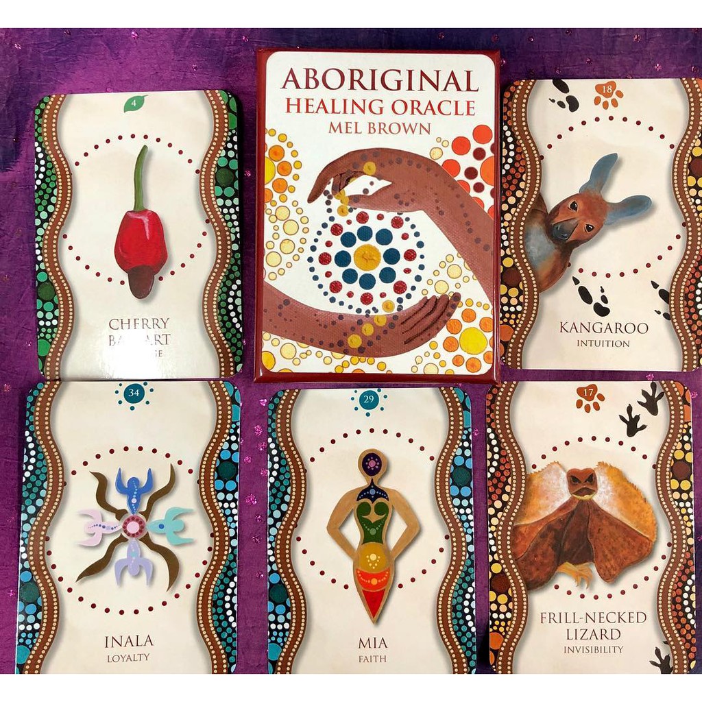 Bộ Bài Aboriginal Healing Oracle (Mystic House Tarot Shop) - Bài Gốc Authentic Chính Hãng 100%