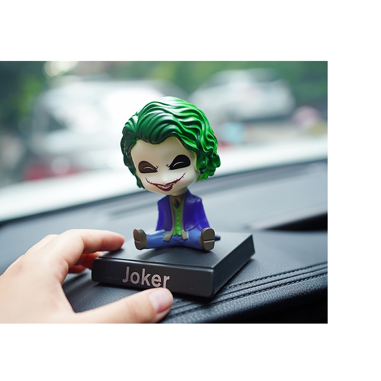 Mô hình Joker - Mô hình Chibi lắc đầu trang trí taplo ô tô, trang trí bàn học, giá đỡ điện thoại