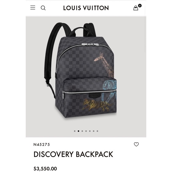 Balo Lv Nam discovery backpack SuperVip da dày nặng tay Size 40 vừa A4 laptop đi học đi làm