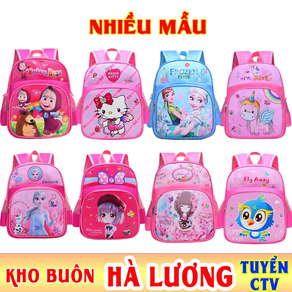 Balo mẫu giáo cho bé trai gái nhân vật hoạt hình TE48