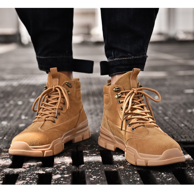 Giày cao cổ nam hàn quốc 2019 - Đế tăng chiều cao