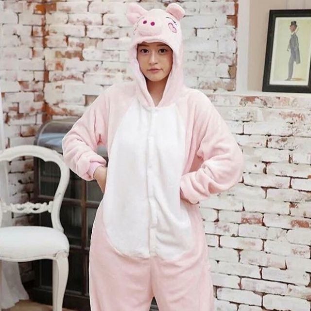 [Giảm 29k-FREESHIP] BỘ ĐỒ THÚ HEO HỒNG