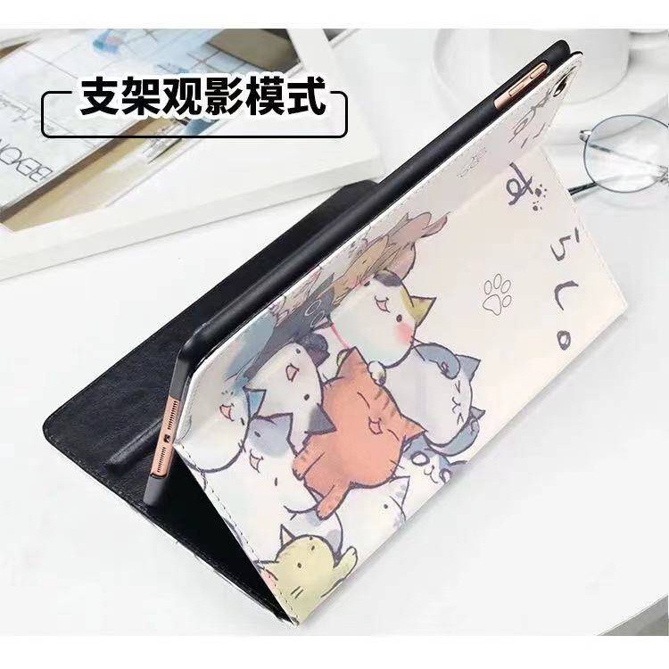 Ốp máy tính bảng silicon hình mèo hoạt hình chống rơi thích hợp cho ipad mini 1 / 2 / 3 / 4 / 5 2019air10.5 11 inch