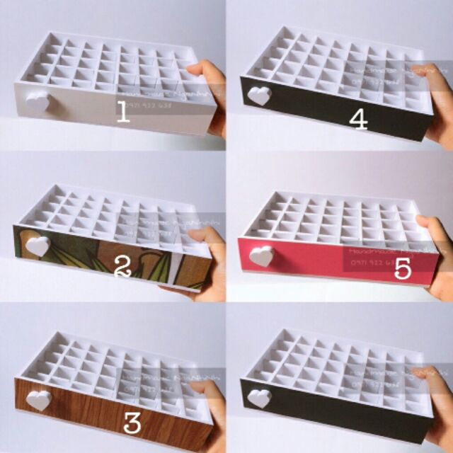 Khay đựng son 40 ô đủ màu
