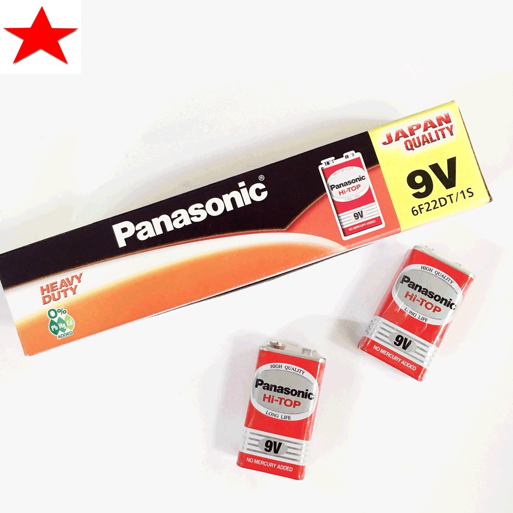 Pin Panasonic 9v Cacbon Chính Hãng
