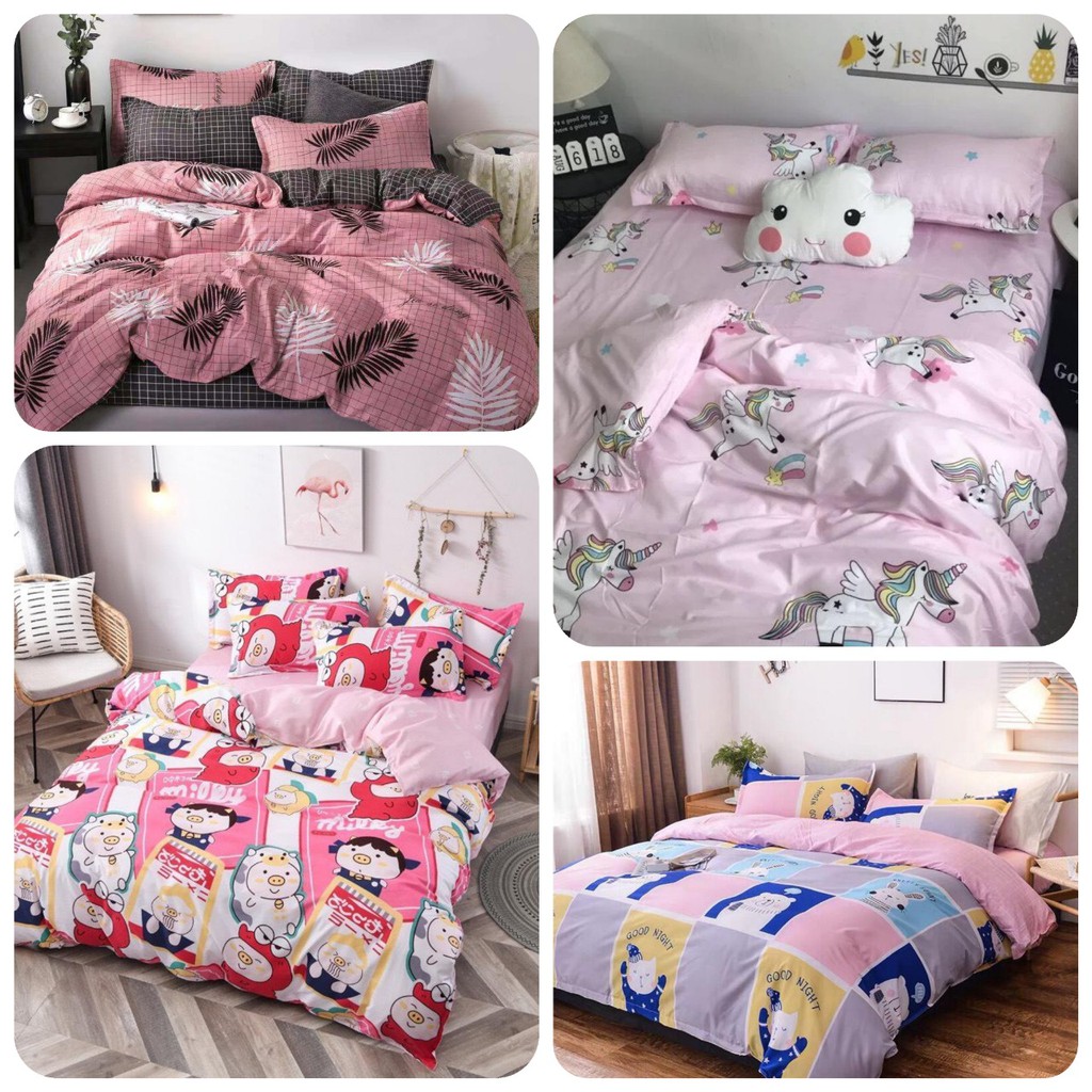 Bộ chăn ga gối vỏ chăn Cotton Poly