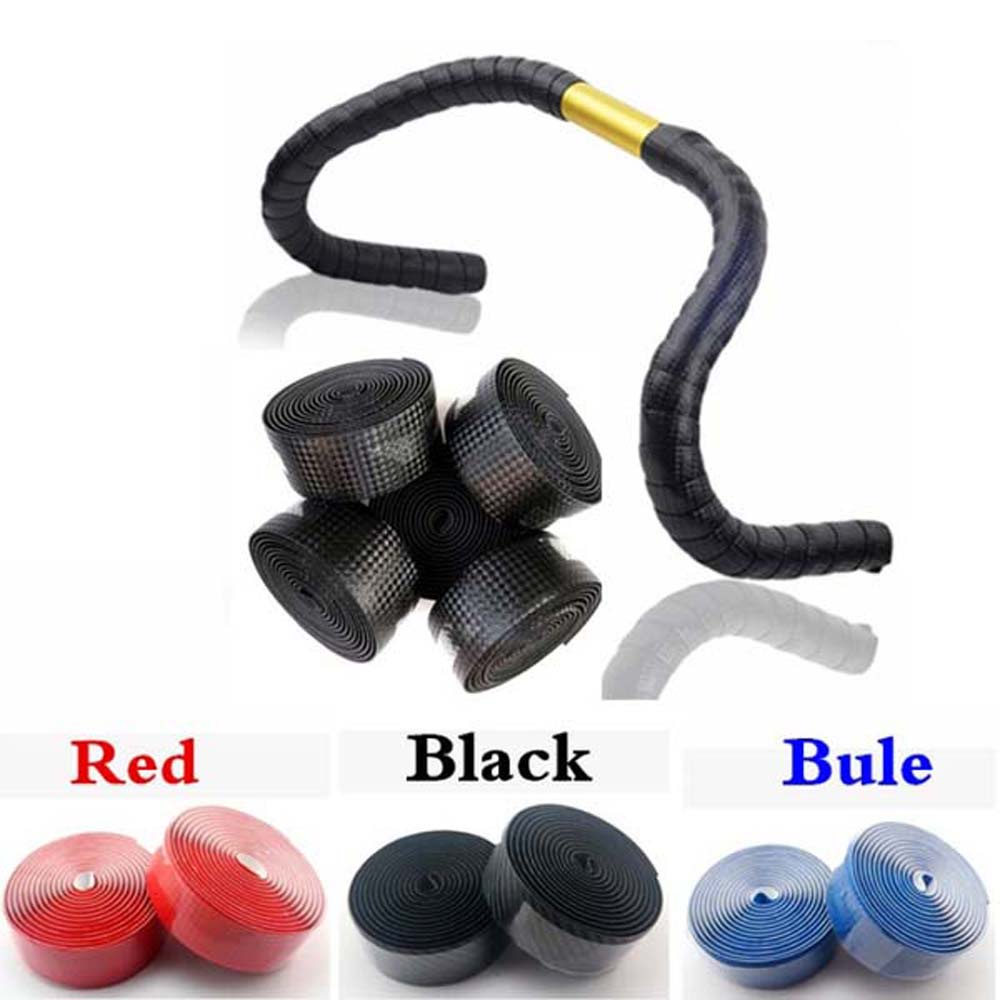 Set 2 băng quấn ghi đông xe đạp chống rung / trơn tuột tuỳ chọn nhiều màu kèm phụ kiện