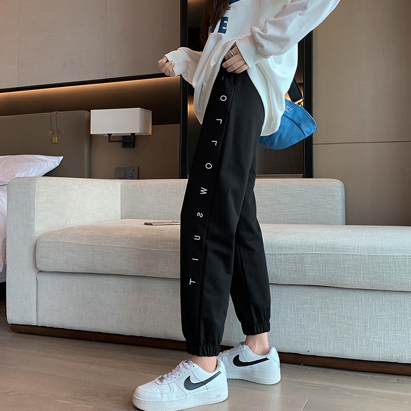 NRVP Quần Thể Thao Nữ Ống Rộng Thời Trang Hàn Quốc
