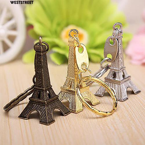 1000VND Móc chìa khóa hình tháp Eiffel bằng kim loại độc đáo