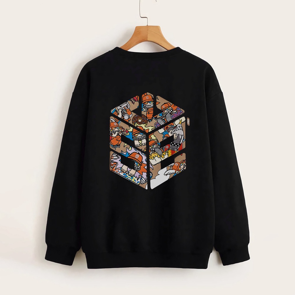 Áo nỉ Sweater SWE Nam Nữ, Form RỘNG CHUẨN Xu Hướng, áo Tay dài nỉ bông Cao Cấp Unisex. KKIM Style