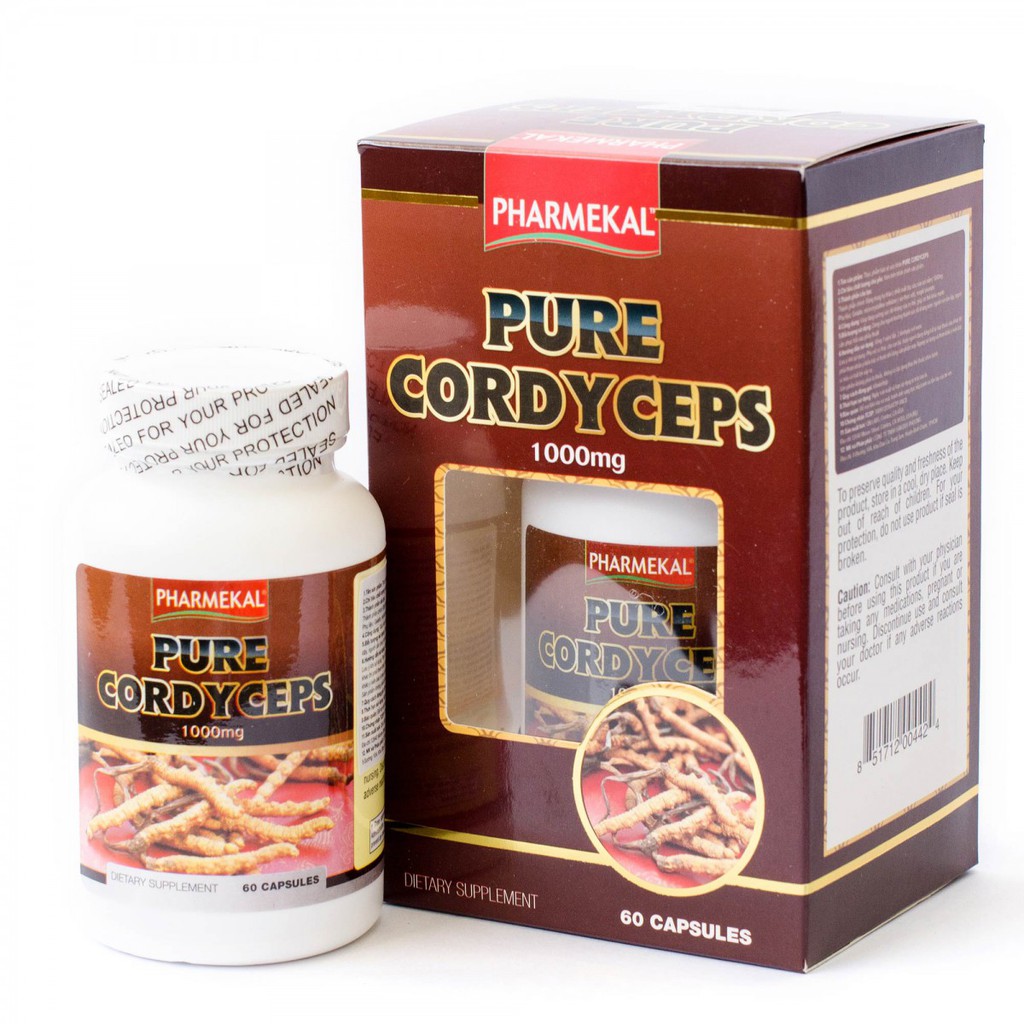 Viên uống Đông trùng hạ thảo PHARMEKAL Pure Cordyceps Hộp 60 viên