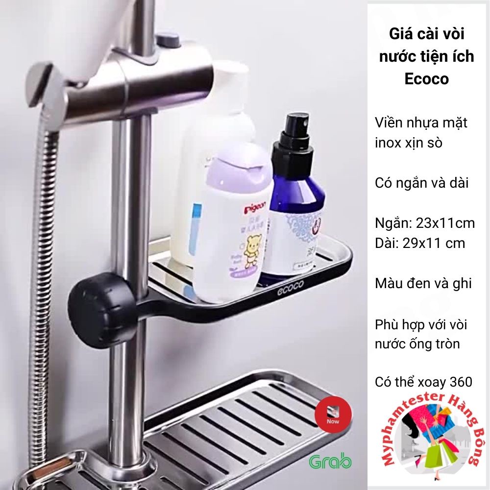 [4.9⭐] Giá cài vòi nước, giá treo vòi nước Ecoco INOX thông minh