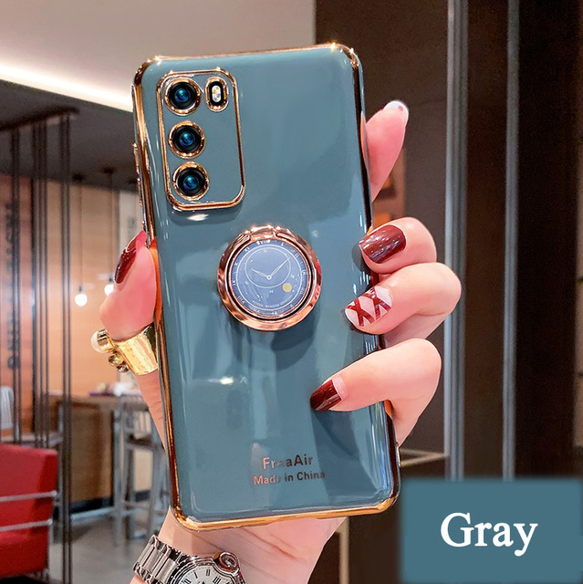 Ốp lưng mạ 6D có nhẫn đỡ cho Samsung Note 20 Ultra S20+ S10 S9 S8Plus s10e Note 8 9 10 pro A 50 A51 a71 a91 s10 lite | BigBuy360 - bigbuy360.vn