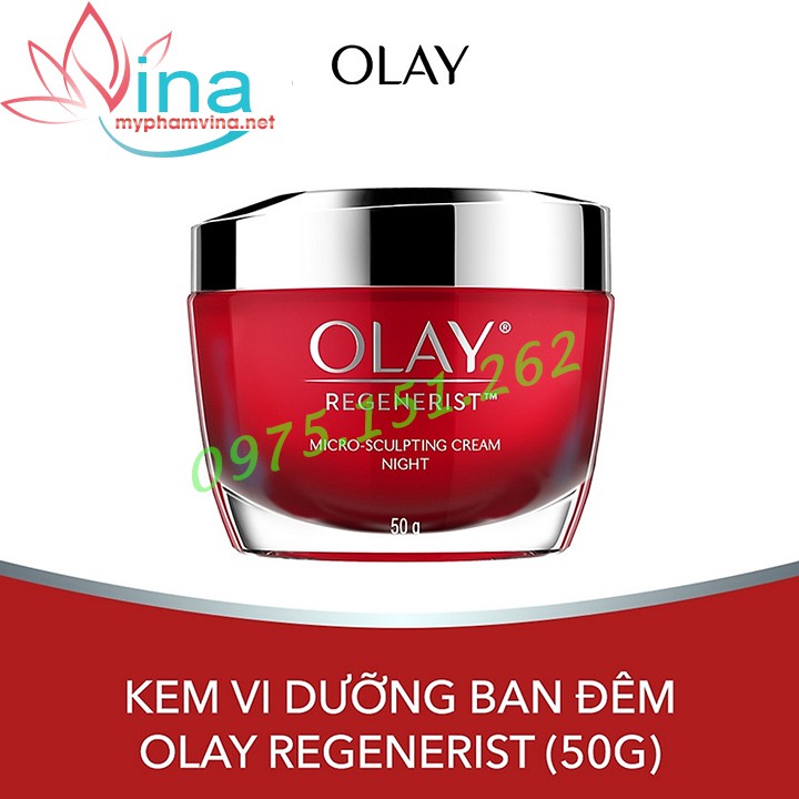 KEM DƯỠNG DA CHỐNG LÃO HÓA BAN ĐÊM OLAY REGENERIST MICRO-SCULPTING CREAM (50G)