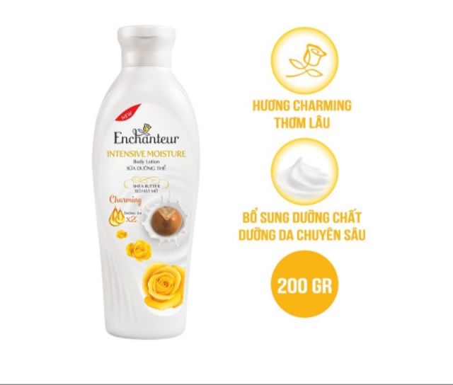 Enchanteur - Sữa dưỡng thể Charming 200g ( chọn loại)