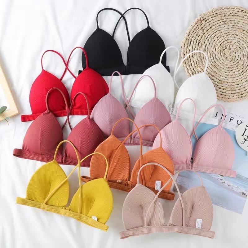 ♥️ Shop Uy Tín ♥️[Áo Lót Nữ] Áo Bra Cài Trước Dây Áo Siêu Mảnh Mặc Siêu Êm Và Thoải Mái Bralette cotton