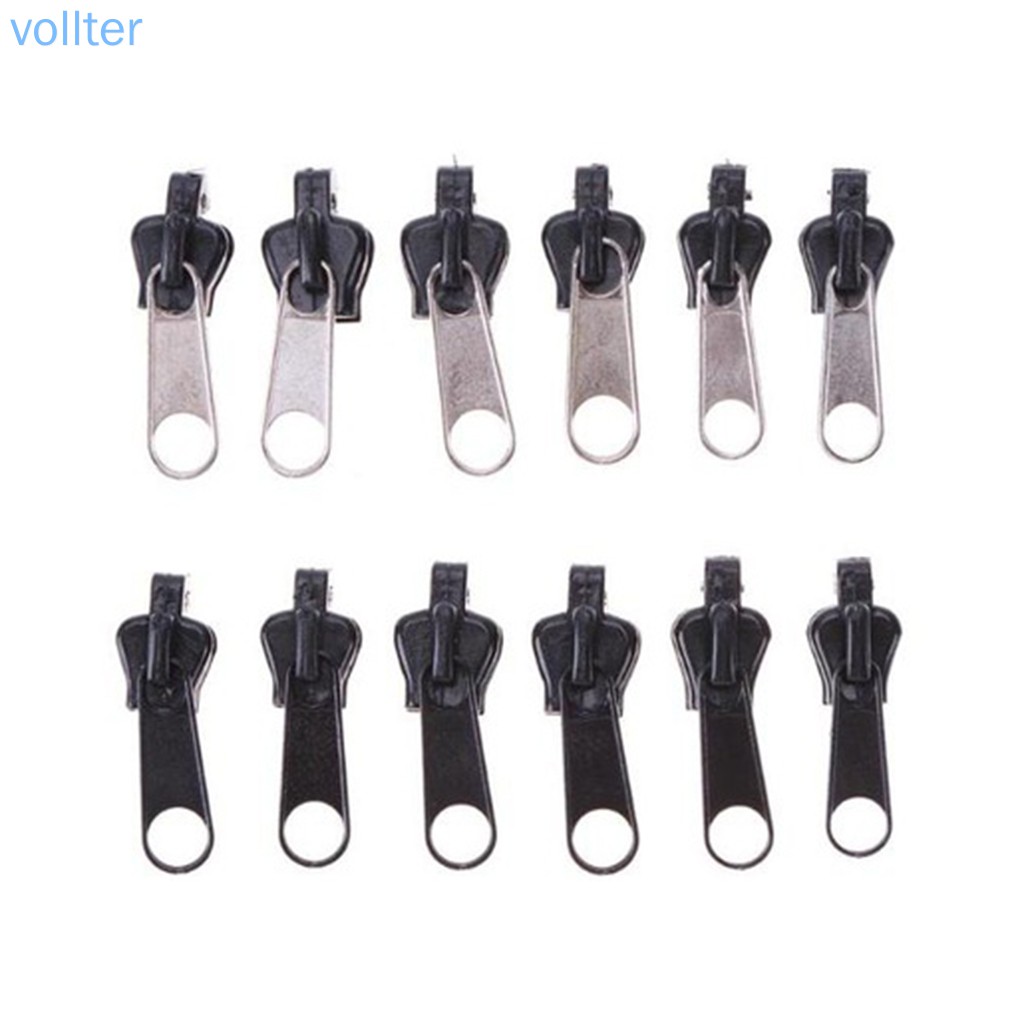 Set 6 đầu khóa gắn dây kéo sửa chữa thay thế cho quần áo/balo tiện dụng chất lượng cao