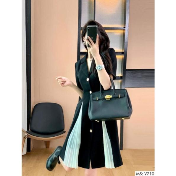 👗 Lam.boutique 👗 Đầm công sở phối xếp li thanh lịch Mini Dress