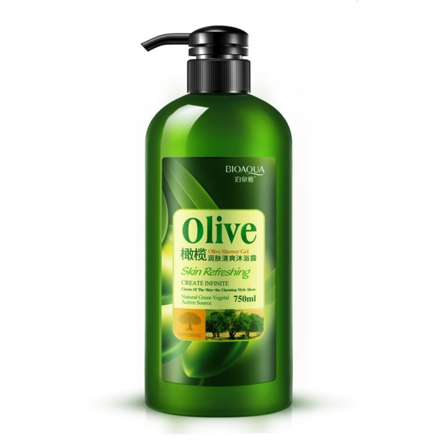 Sữa Tắm Dưỡng Ẩm Da Chiết Xuất Olive Bioaqua 750ml