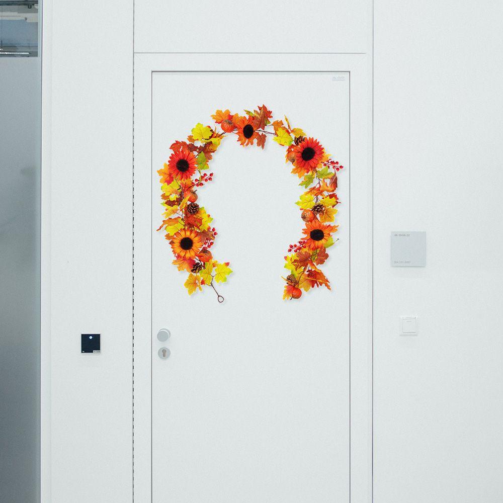 YNATURAL Dây Mây Hình Hoa Hướng Dương Trang Trí Phòng Giáng Sinh