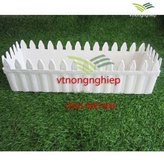 Chậu trồng hoa Hàng Rào rộng 13cm, dài 42cm, cao 11cm
