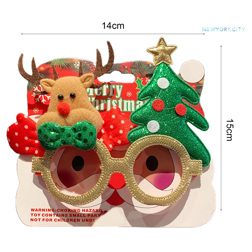 Ny-kính Mắt Kính Bắt Mắt Bằng Nhựa Trang Trí Giáng Sinh Tinh Tế Thực Tế