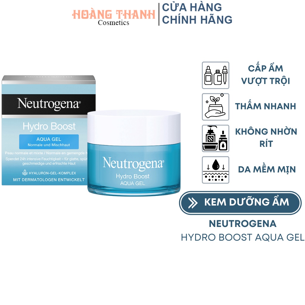 Kem Dưỡng Ẩm Neutrogena Hydro Boost Water Gel/ Aqua Gel 50ml - Hoàng Thanh Cosmetics