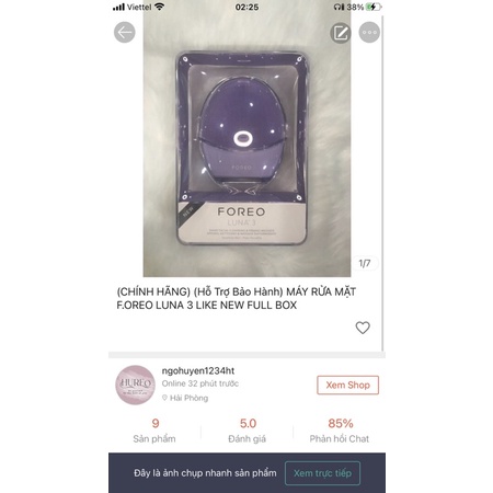 Máy Rửa Mặt F.OREO LUNA 3