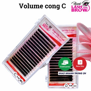 Mi Khay Volume độ cong C - Lông mi volume mềm mịn - dễ tạo fan - Hani