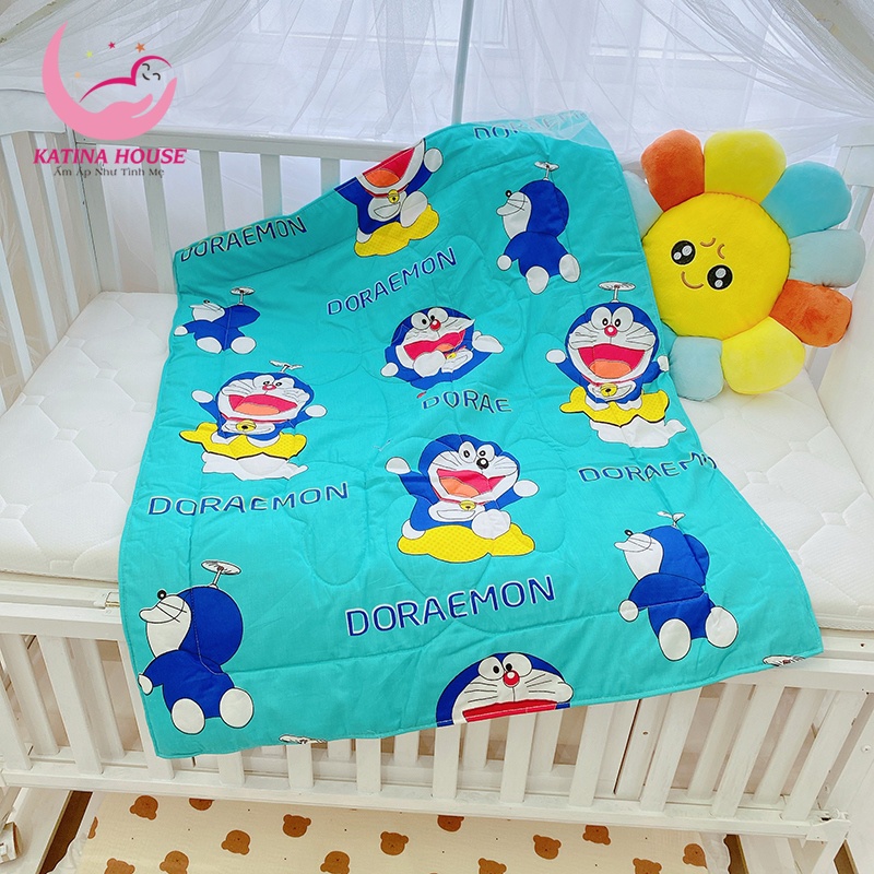 Mền cho bé vải cotton Thắng Lợi 75x95cm, mềm mát, thấm hút mồ hôi tốt, nhiều họa tiết hoạt hình thân thuộc gần gũi