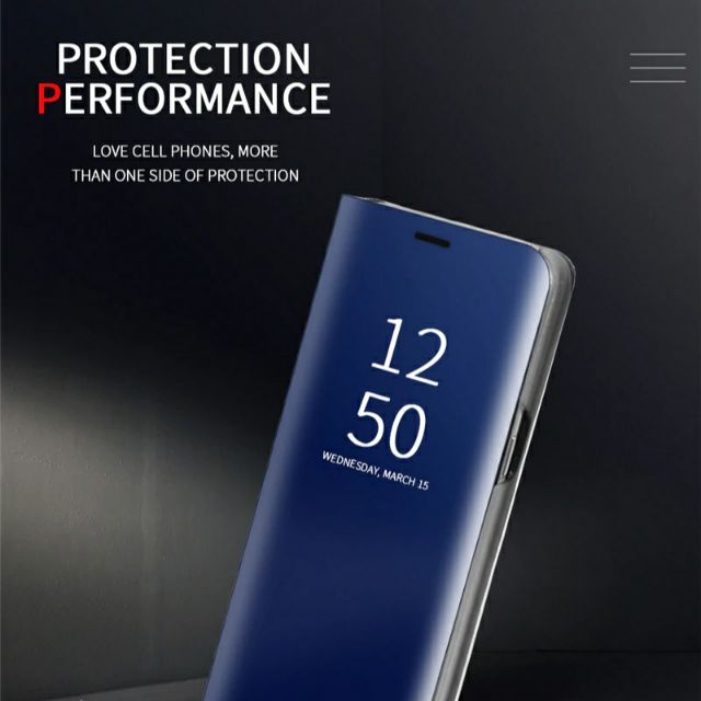 Ốp Điện Thoại Nắp Lật Tráng Gương Thông Minh Có Thể Làm Giá Đỡ Cho Xiaomi Redmi Note 5 6 Pro 7 8 8 Pro