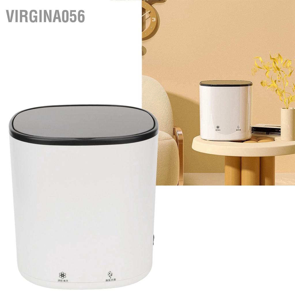 Có thể bán buôn Máy giặt mini ABS 4.5L 2000mA 24W 12V Blue Light di động gia đình dành cho áo sơ mi T Áo lót Vớ Mỹ Cắm 100‑240V Hàng giao ngayVirgina056