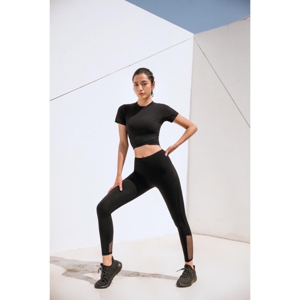 Áo Tập Gym Nữ [CROPTOP] Thun Gân Chéo Eo [ĐỒ TẬP GYM NỮ]