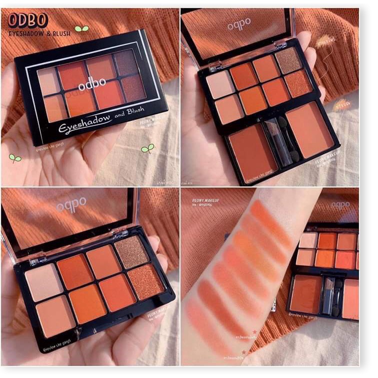 [Mã giảm giá mỹ phẩm chính hãng] Phấn Mắt và Má Hồng Odbo Eyeshadow And Blush Od1022