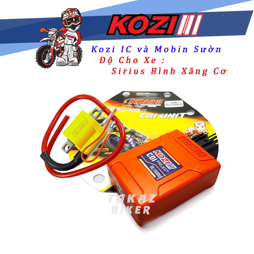 [Sirius 110] Combo Kozi IC và Mobin Độ Xe Sirius 110 - Made in Malaysia