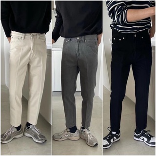 Quần jeans nam form slimfit ống ngắn - basic jeans.