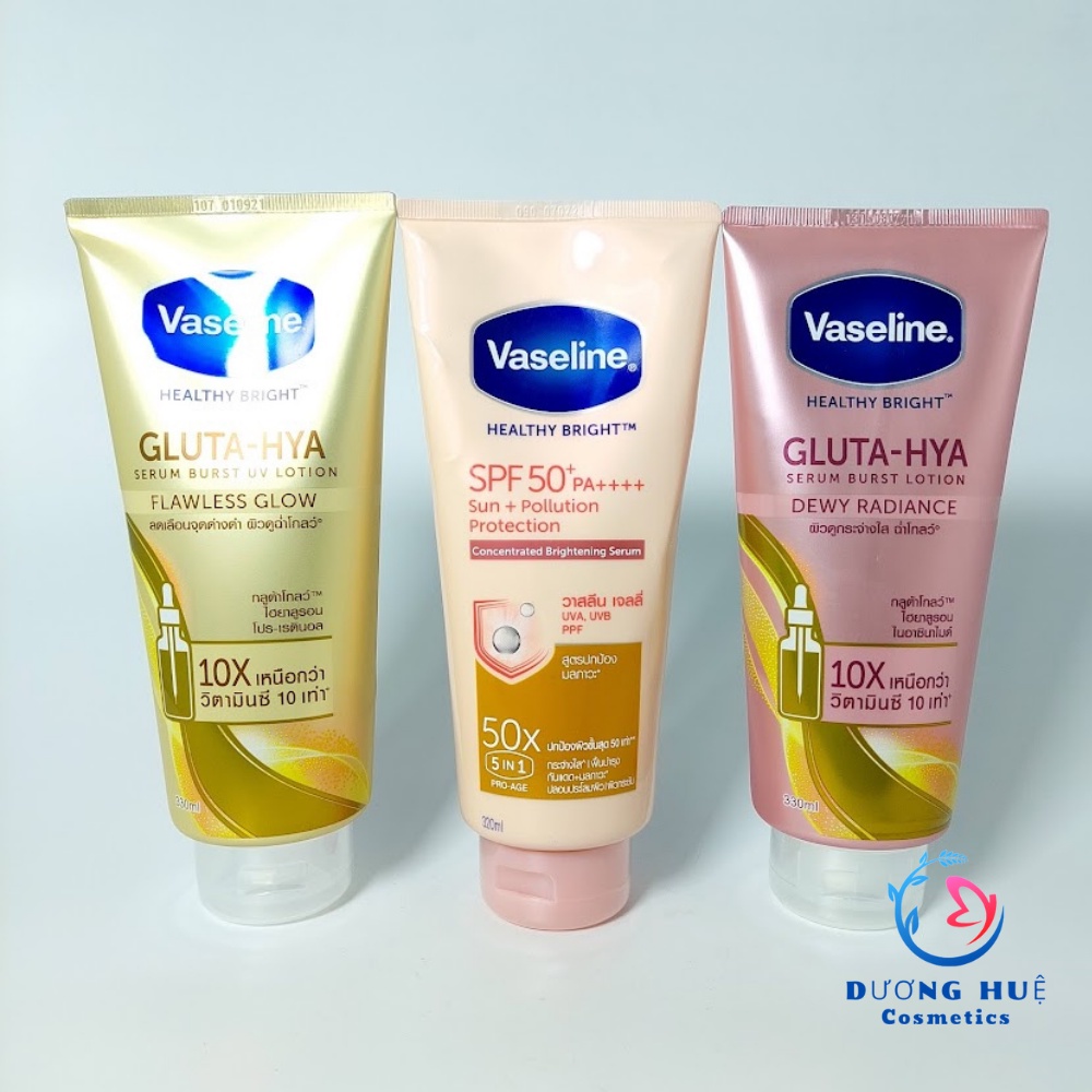 Sữa dưỡng thể trắng sáng da VASELINE 50X 320ML