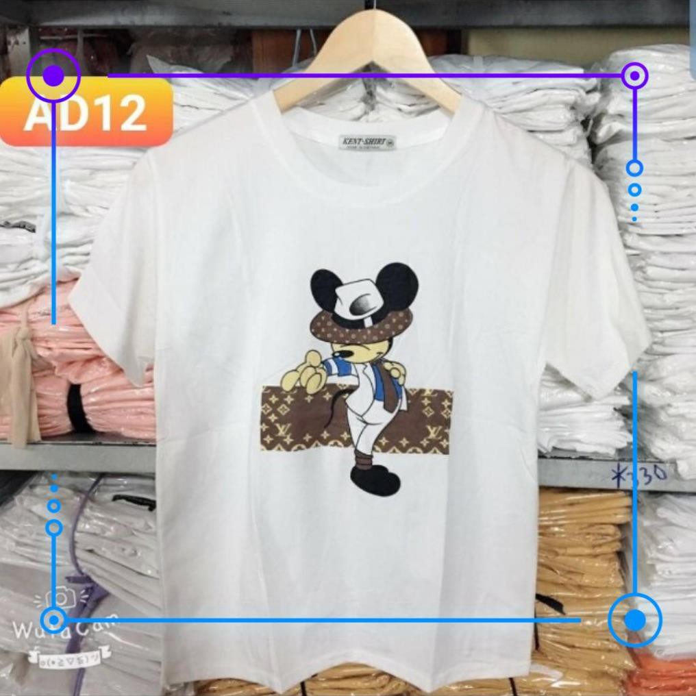 Áo Thun Nữ Tay Ngắn Cổ Tròn ONE SIZE MICKY - HỔ RẮN - CÔ GÁI Nhiều Mẫu Thun Cotton Cao Cấp TG