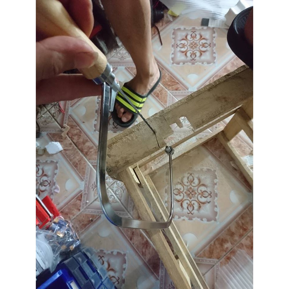 Cưa lọng gỗ giá rẻ hàng tạm không xịn - tặng kèm 5 lưỡi sơ cua