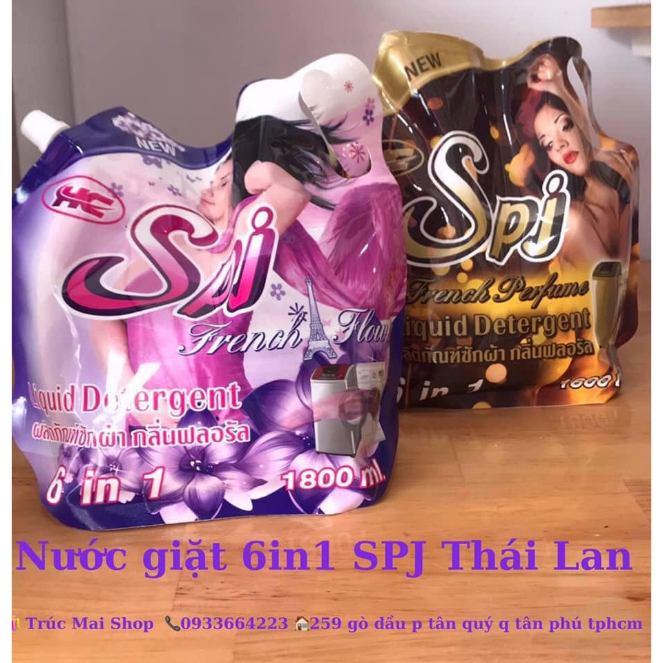 Nước giặt SPJ túi 1800ml[THÁI LAN][HÀNG NHÂP KHẨU]