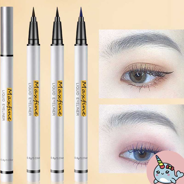 Bút kẻ mắt nước nhiều màu lâu trôi bền màu nhanh khô Maxfine