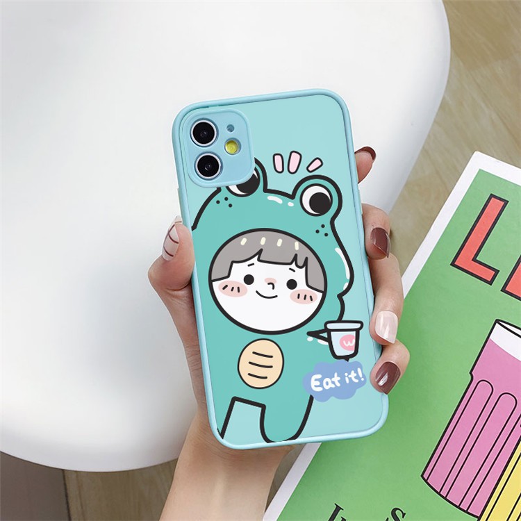 Ốp lưng Oppo Reno 5 A5S/ A3S/ A7/A12/ A5 2020/ A9 2020/ F9/ A91/ A92/A31/A53 mẫu nhám Roro Cosplay bảo vệ camera cực hot