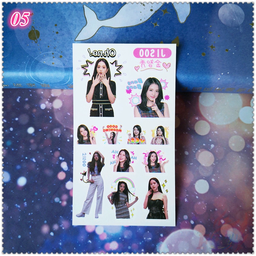 ✿ KPOP Superstar Mini Temporary Tattoo Stickers ✿ 1Sheet Waterproof Tattoos for Sexy Arm Clavicle Body Art Hand Foot