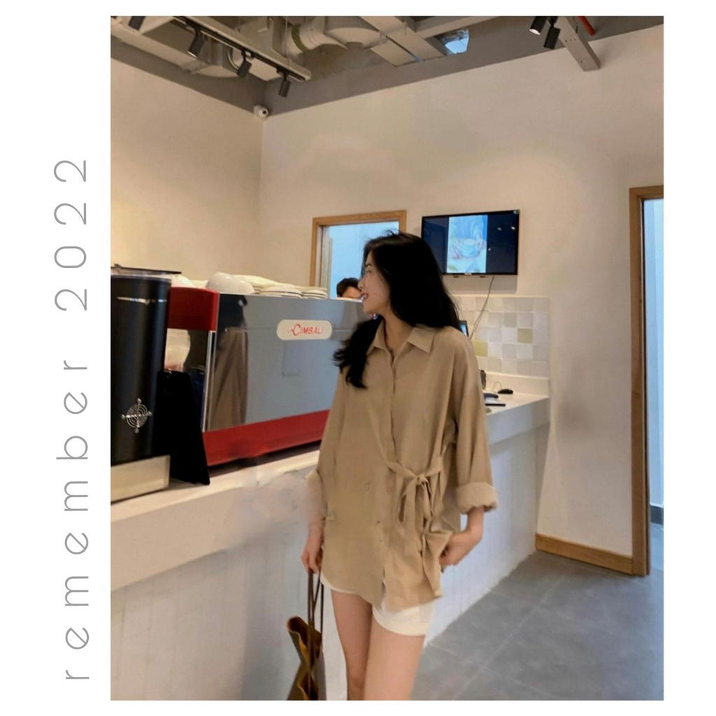 Áo sơ mi lụa lanh cao cấp cúc cài kiểu