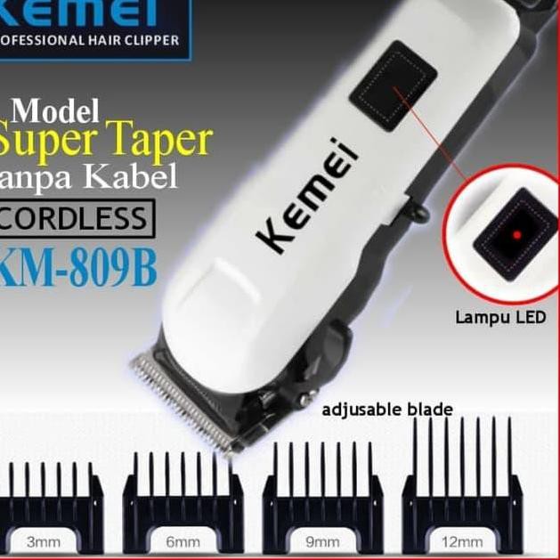 (Hàng Mới Về) Dao Cạo Tóc Kemei 809b Km809B Không Dây Chất Lượng Cao | BigBuy360 - bigbuy360.vn