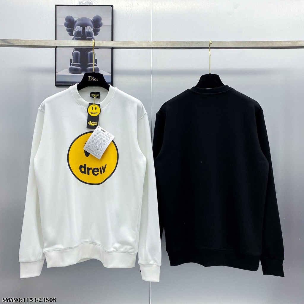 Áo sweater hình mặt cười chất liệu poly dày dặn mềm mại phong cách trẻ trung năng động cho cả nam và nữ, - TD94