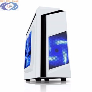 Vỏ Case SAMA E-Sport F2 (Trắng Đen) Tặng 1 Fan LED
